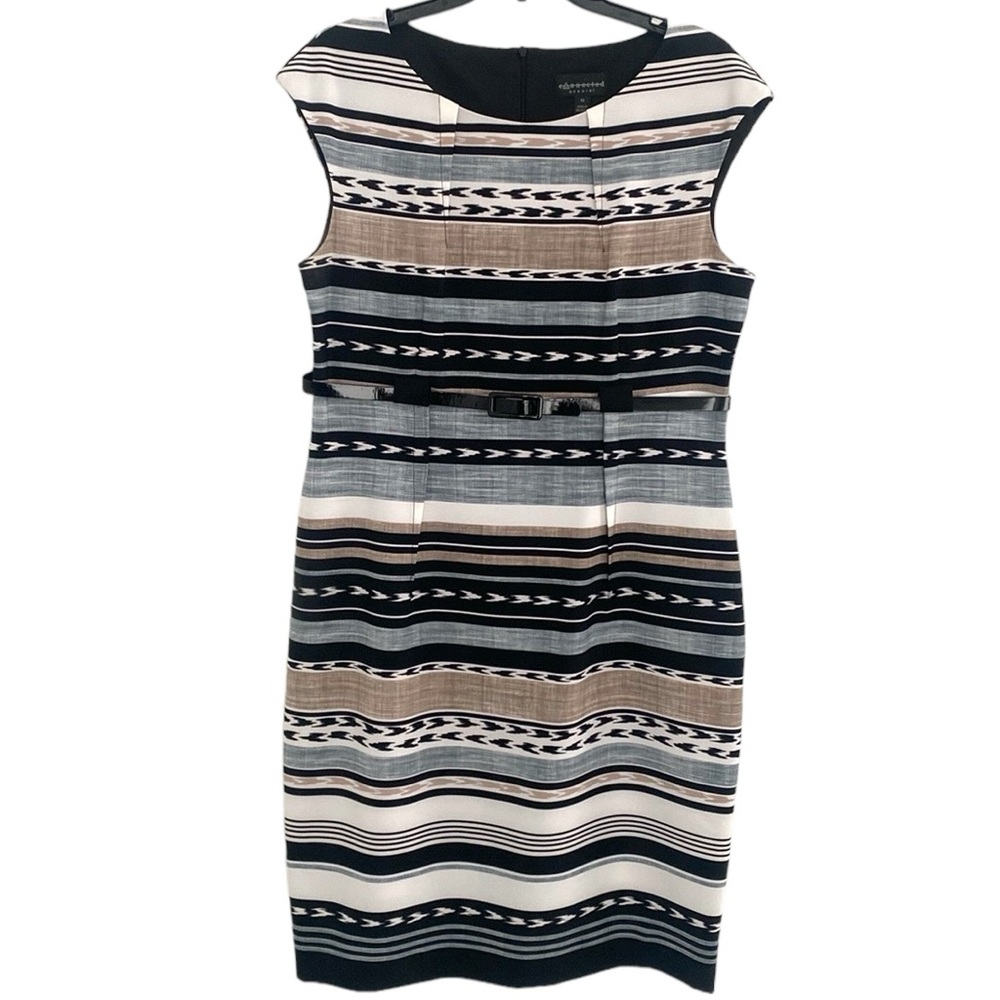 Connected Sleeveless Belted Dress